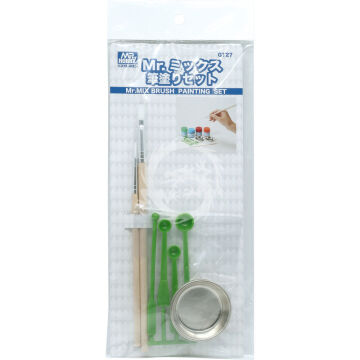 Zestaw do malowania pędzlem - Mr. Mix Brush Painting Set - Mr Hobby GT-27