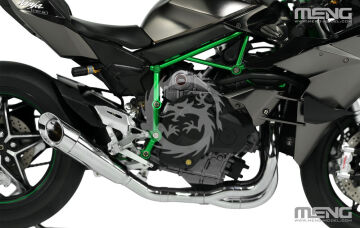 Kawasaki Ninja H2R 2018 (Pre-colored Edition) MENG-Model MT-011s skala 1/9