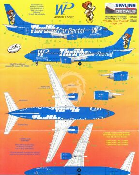 Kalkomania do Boeing 737 Western Pacific Airlines 