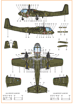 Zestaw kalkomanii OV-1A/JOV-1A Mohawk decals set Clear Prop! CPD72006 skala 1/72