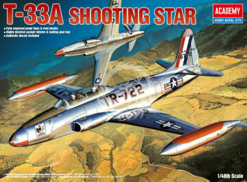 Model plastikowy T-33A Shooting Star Academy 12284 skala 1/48