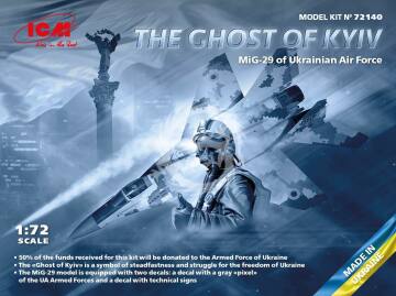 Model plastikowy The Ghost of Kyiv MiG-29 of Ukrainian Air Forces ICM 72140 skala 1/72