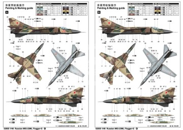 MiG-23ML Flogger-G Trumpeter 02855 skala 1/48