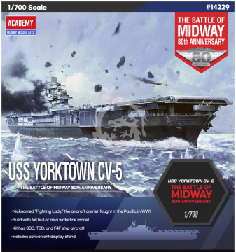 USS Yorktown CV-5 Academy 14229 1/700