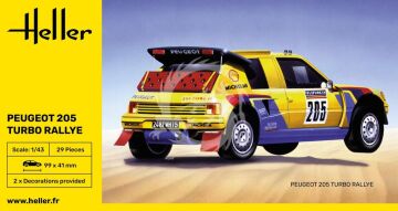 Peugeot 205 Turbo Rally Heller 80189 skala 1/43
