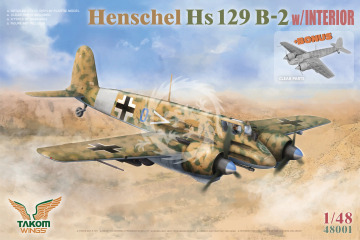 PRZEDSPRZEDAZ - Henschel Hs129 B-2 - Takom 48001 skala 1/48