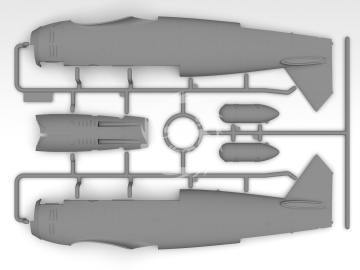 Hs 123A-1 (late), WWII German attack aircraft (100% new molds) - ICM 32015 skala 1/32