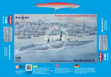 PRZEDSPRZEDAZ - NORDENFELT II submarine - Mikro Mir MM 144-040 skala 1/144