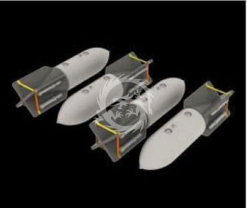 SC 250 German bombs - Eduard Accessories 648161 skala 1/48