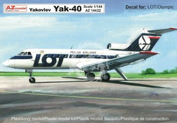 Jak-40 LOT - Olympic AZ model AZ14422 1/144