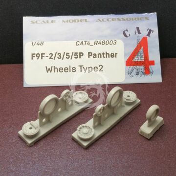 Zestaw dodatków F9F-2/3/5/5P Panther wheels type 2 Cat4 R48003 skala 1/48
