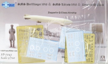 Modele plastikowe SMS Derfflinger + SMS Lützow + Zeppelin Q-class (Waterline) Limited Edition TAKOM SP-7043 1/700
