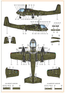 Zestaw kalkomanii OV-1A/JOV-1A Mohawk decals set Clear Prop! CPD72006 skala 1/72