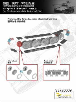 Pz.Kpfw. V Ausf. G Panther Vespid Models VS720009 skala 1/72