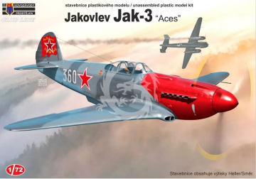 Club Line Jakovlev Jak-3 “Aces” Kovozávody Prostějov CLK0013 skala 1/72