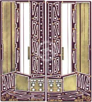  P-36/H-75/P-40 Academy/Hobby C Part S48-073 skala 1/48