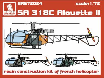 SA 318C Alouette II - Brengun BRS72024 skala 1/72 