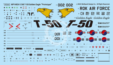 T-50 Golden Eagle 'Prototype' Premium Edition Kit - Wolfpack WP14824 skala 1/48