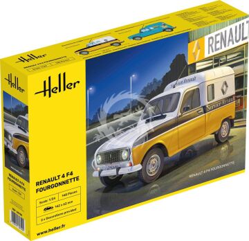 Renault 4 F4 Fourgonnette - Heller 82700 skala 1/24