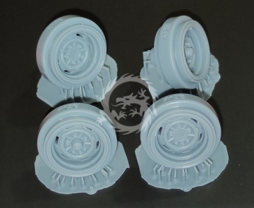 MZMA  M412 Moskvich  rally  wheels  wide - Start 43 St-20 skala 1/24