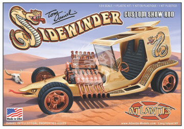 Samochód Tom Daniel Sidewinder Custom Show Rod - ATLANTIS Models AMCM2210 skala 1/24
