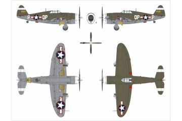 P-47C-2 Thunderbolt - Dora Wings DW48055 skala 1:48