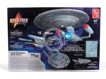 USS Enterprise NCC-1701-C Translucent & Clear Plastic AMT 1332 skala 1/1400