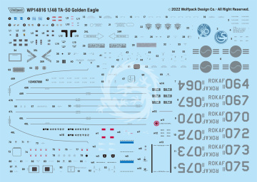 TA-50 Golden Eagle 'LIFT' ROKAF Lead-In Fighter Trainer Wolfpack. WP14816 skala 1/48