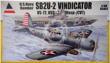 U.S. Navy Bomber SB2U-2 Vindicator VS-72, USS Wasp (CV7) Accurate Miniatures 480201 skala 1/48