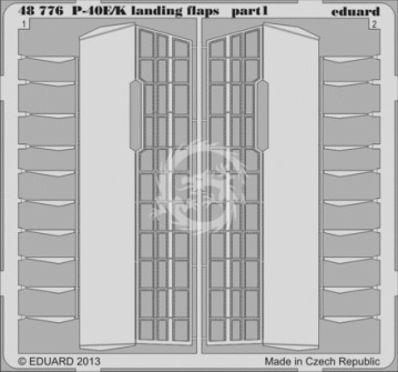 P-40E/K landing flaps Italeri Eduard 48776 skala 1/48
