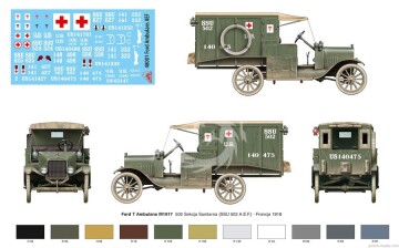 Ford T ambulans M1917 A.E.F. - RPM 48001 skala 1/48 