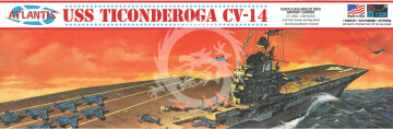  USS Ticonderoga Carrier CV14 Angled Deck Carrier - Atlantis 611 skala 1/500