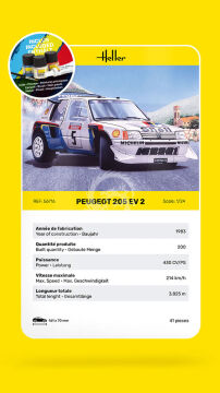Peugeot 205 EV 2 - Heller 56716 skala 1/24