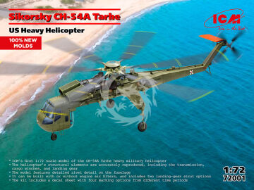 PRZEDSPRZEDAZ - Sikorsky CH-54A Tarhe, US Heavy Helicopter - ICM 72001 skala 1/72