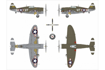 P-47C-2 Thunderbolt - Dora Wings DW48055 skala 1:48
