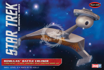 Star Trek The Original Series Romulan Battle Cruiser Polar Lights  POL 897