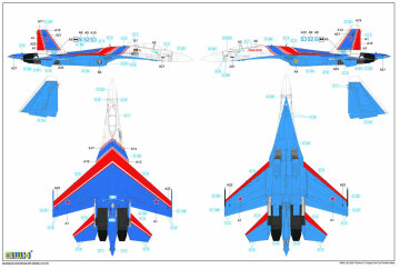 Su-35S Russian Knights Flanker-E Great Wall Hobby GWH S4812 skala 1/48