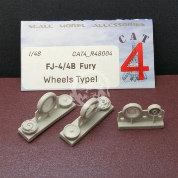 Zestaw dodatków FJ-4/4B Fury wheels type 1 Cat4 R48004 skala 1/48