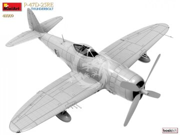  P-47-D25RE Thunderbolt Basic Kit MiniArt 48009 skala 1/48