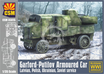 Garford-Putilov Armoured Car, LV, PL, UA, RU Serv. Copper State Models CSM35015 skala 1/35
