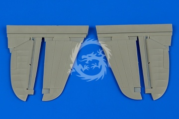 P-40M/N Warhawk control surfaces for Hasegawa Aires 4665 skala 1/48
