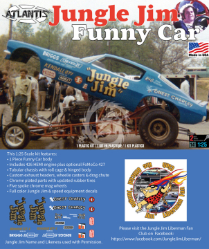Jungle Jim Funny Car - Atlantis  H-1440 skala 1/25