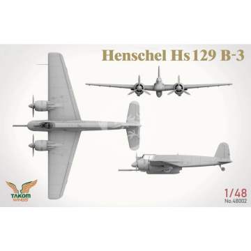  Henschel Hs 129 B-3 With Interior - Takom 48002 skala 1/48