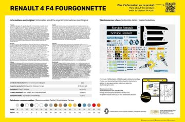 Renault 4 F4 Fourgonnette - Heller 82700 skala 1/24