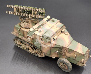  8 cm Raketenwerfer auf Fahrgestell S 303 (f) - KM Model  KM-72005 Wydruk 3D skala 1/72