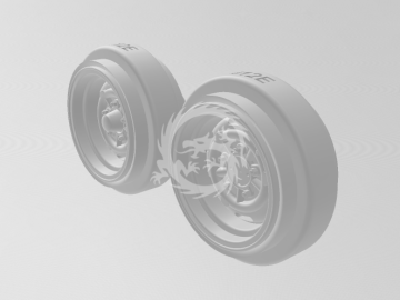 MZMA  M412 Moskvich  rally  wheels  wide - Start 43 St-20 skala 1/24