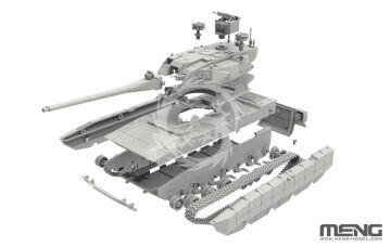 Chinese Main Battle Tank ZTZ100 - MENG-Model 72-021 skala 1/72