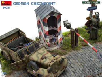 German Checkpoint. 3t Cargo Truck 3,6-36S & Kfz.1 Type 170VK w/ Feldgendarmerie - MiniArt 36075 skala 1:35