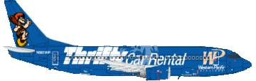 Kalkomania do Boeing 737 Western Pacific Airlines 