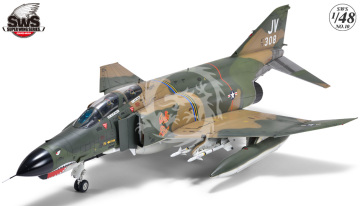 F-4E Phantom II Early Zoukei-Mura SWS48-10 skala 1:48  Nowy model do samodzielnego posklejania i pomalowania, nie zawiera kleju ani farb.
